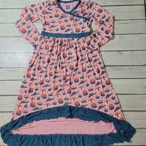 Kickee Pants “sushi” theme dress